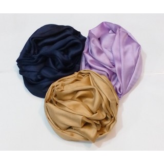 Combo Pack- 3 piece Plain Satin Scarf